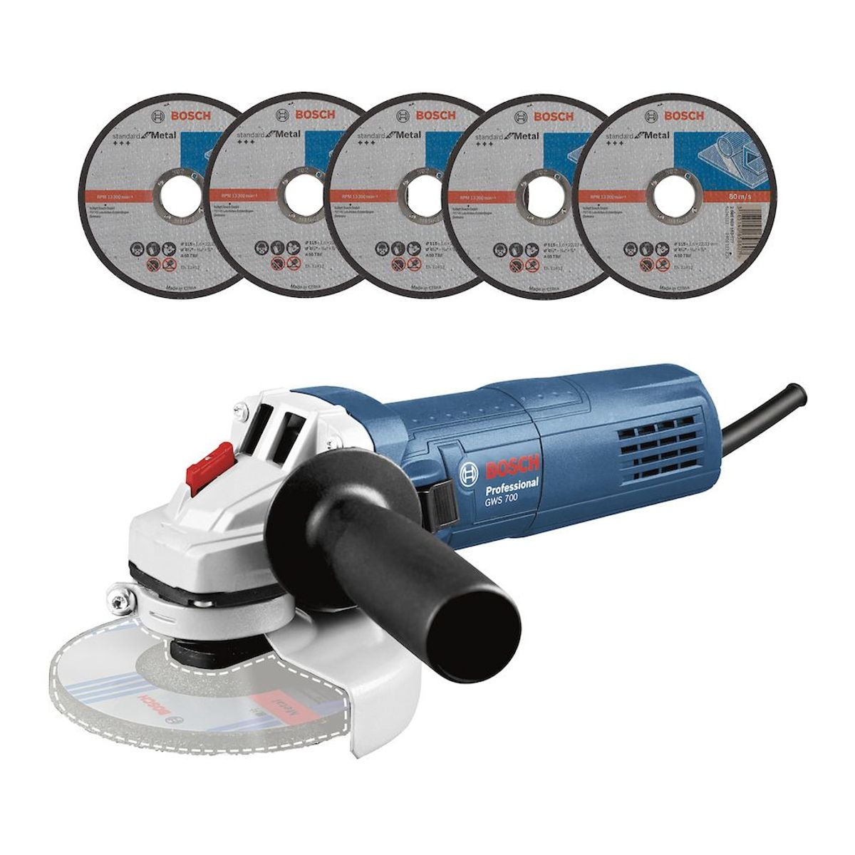 Esmerilhadeira Bosch Gws 700, Azul, 220v, marca Bosch - Foto Principal