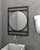 Espelheira Iron Circle 55cm Preto Venturi