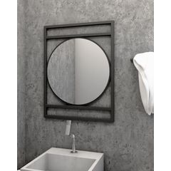 Espelheira Iron Circle 55cm Preto Venturi