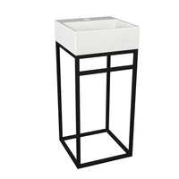 Base Box Iron 40cm Cuba Branco Fosco Venturi