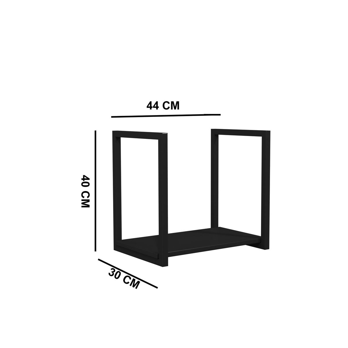 Prateleira Industrial 44cm Preto Venturi, marca Venturi - Foto Principal