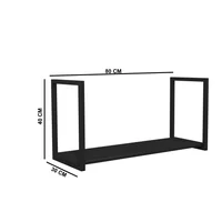 Prateleira Industrial 80cm Preto Venturi