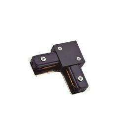 Conector Modelo  L, para Trilhos de Sobrepor, Preto