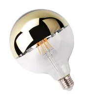 Ballon Led Filamento Defletora Dourada 4w Luz Ambar 127/220v E27