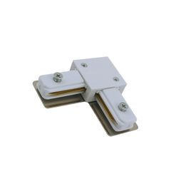Conector  Modelo L, para Trilhos de Sobrepor, Branco