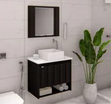 Kit Treviso 63cm Com Piamarmore Quinto Preto A. J. Rorato