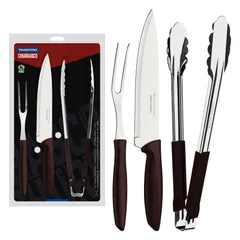 Kit Churrasco Inox 3 Peças Plenus Mar Tramontina