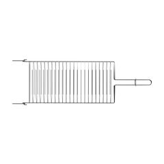 Grelha Aco Inox 39,5x18,2cm Tramontina