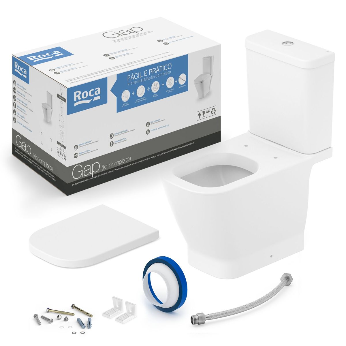Kit Gap Bc comCaixa  Completo Blmt Roca, marca Roca - Foto Principal
