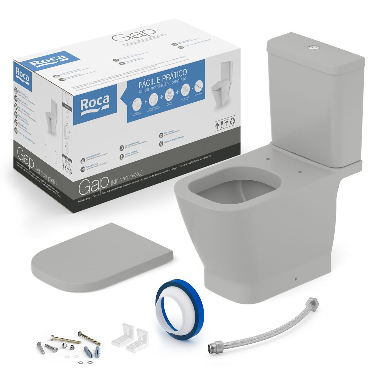 Kit Gap Bc comCaixa  Completo Stone Roca, marca Roca - Foto Principal