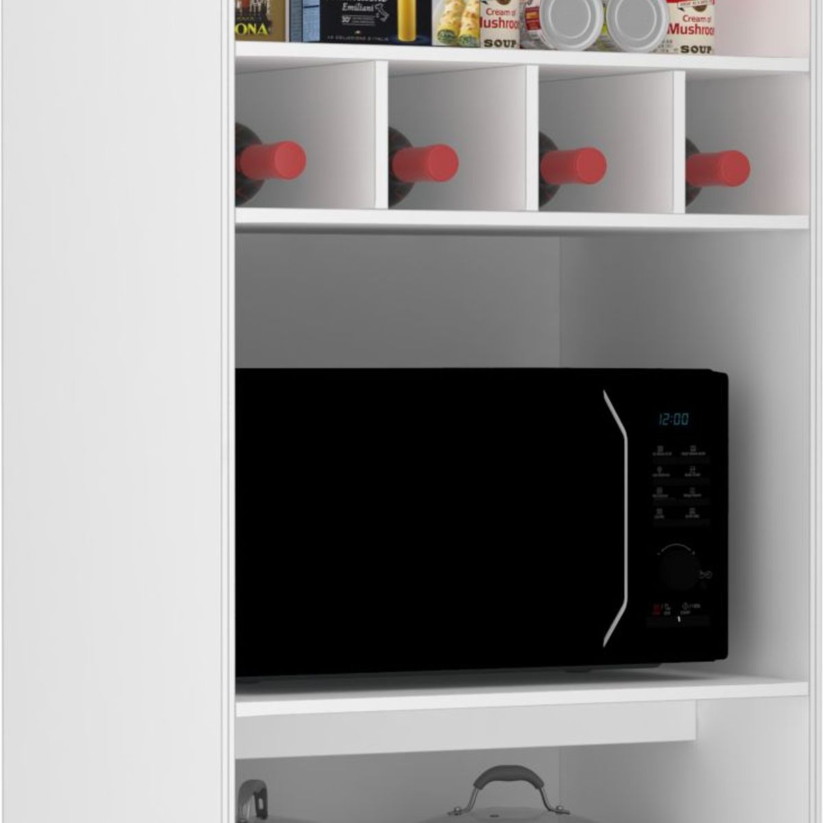 Torre 70cm Nicho Microondas Luciane Pérola, marca Luciane Cozinhas - Foto 2