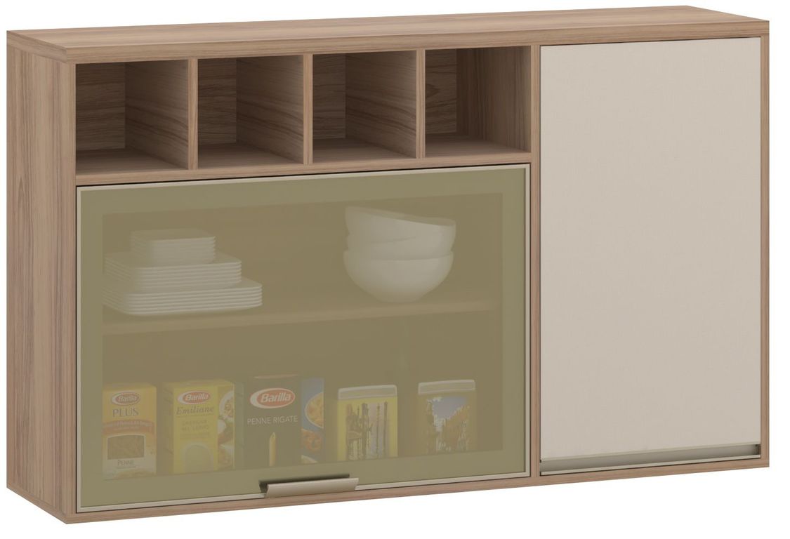 Armario 120cm 2 Portas com Nicho Luciane Lari | Sodimac