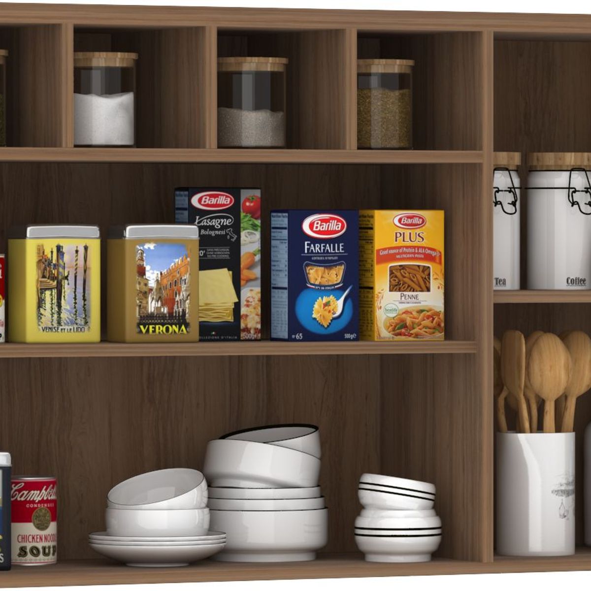 Armario 120cm 2 Portas com Nicho Luciane Lari, marca Luciane Cozinhas - Foto 2