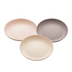 Prato para Sobremesa de Bambu e Pp Lines Sortido 20cm - Lyor