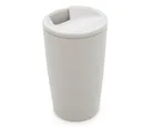 Copo Térmico de Bambu e Pp Parede Dupla com Tampa Branco 500ml - Lyor