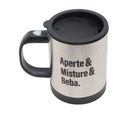 Caneca Mixer de Aço Inox com Tampa 380ml - Lyor