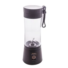Mixer Portátil de Plástico com Entrada Usb Preto 8,0cm X 22,5cm - Lyor