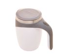 Caneca Mixer de Aço Inox com Tampa Branca 440ml - Lyor