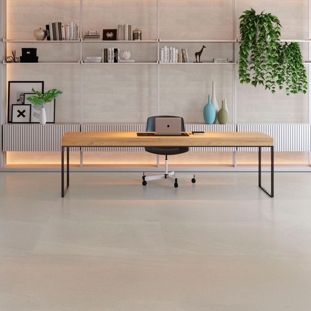Porcelanato Acetinado Retificado Khali Gris Bege Interno 120x120 Cm Caixa com 1,44 m² Eliane, marca Eliane - Foto Principal