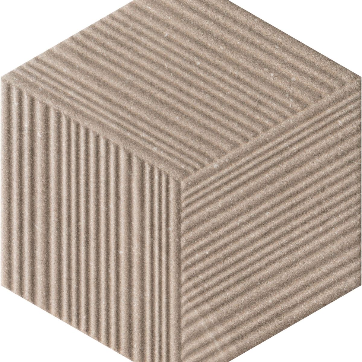 Porcelanato Khali Hex Plisse Greige Mate, marca Eliane - Foto Principal