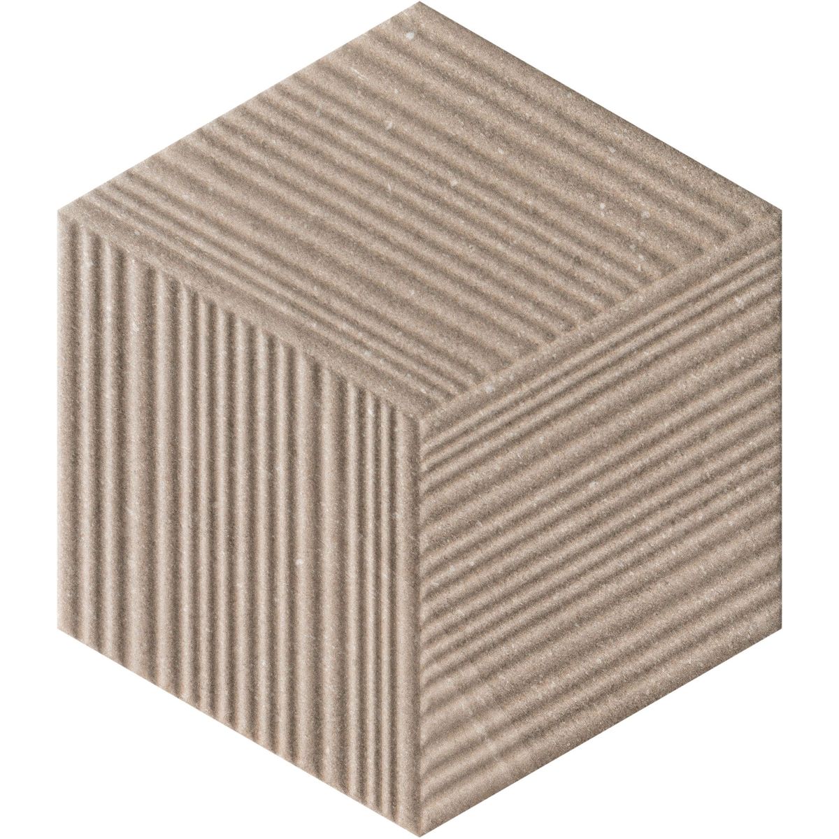 Porcelanato Khali Hex Plisse Greige Mate, marca Eliane - Foto Principal