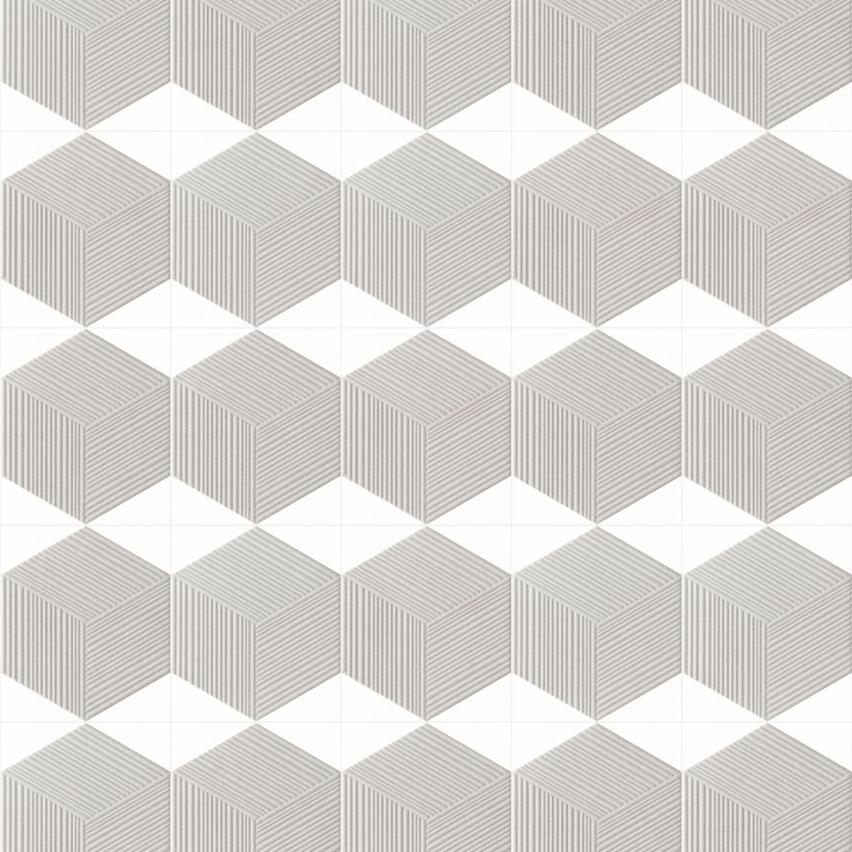 Porcelanato Khali Hex Plisse Off-White Mate, marca Eliane - Foto 2