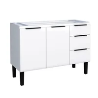 Gabinete Aço Jupiter 117cm Branco Pia 120 Cozimax