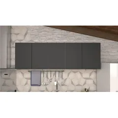 Armário Aéreo Aço Jupiter 174cm Preto Cozimax