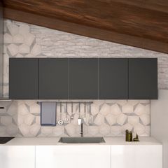 Armário Aéreo Aço Jupiter 192cm Preto Cozimax