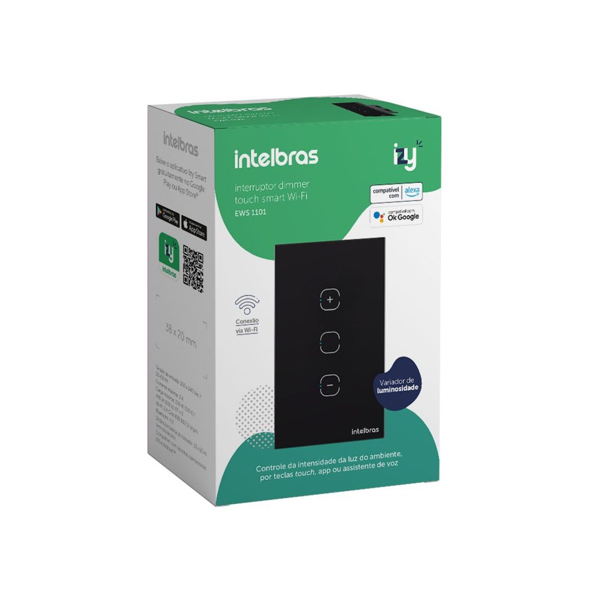 Interruptor Dimmer Smart Wi-Fi TouCH Ews 1101 Br, marca  - Foto 2