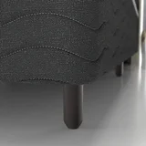 BASE BOX QUEEN TELA PRETO 26CM