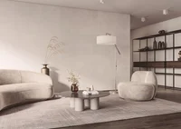 Porcelanato Conc Off Wh Mt Retificado 119,5x250cm Caixa 2,99m² Incepa