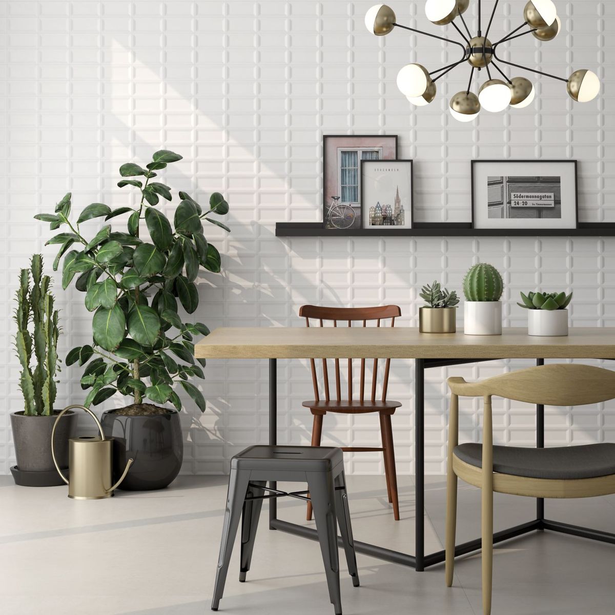 Revestimento Mondrian White Ice Mt7,7x15,4 Caixa 0,93, marca Roca - Foto 2