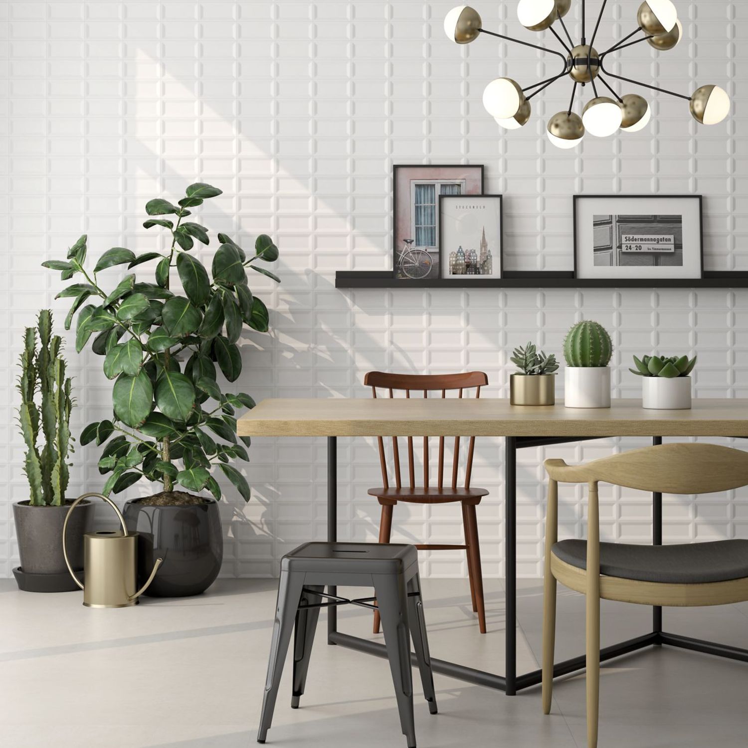 Revestimento Mondrian White Ice Mt7,7x15,4 Caixa 0,93 | Sodimac