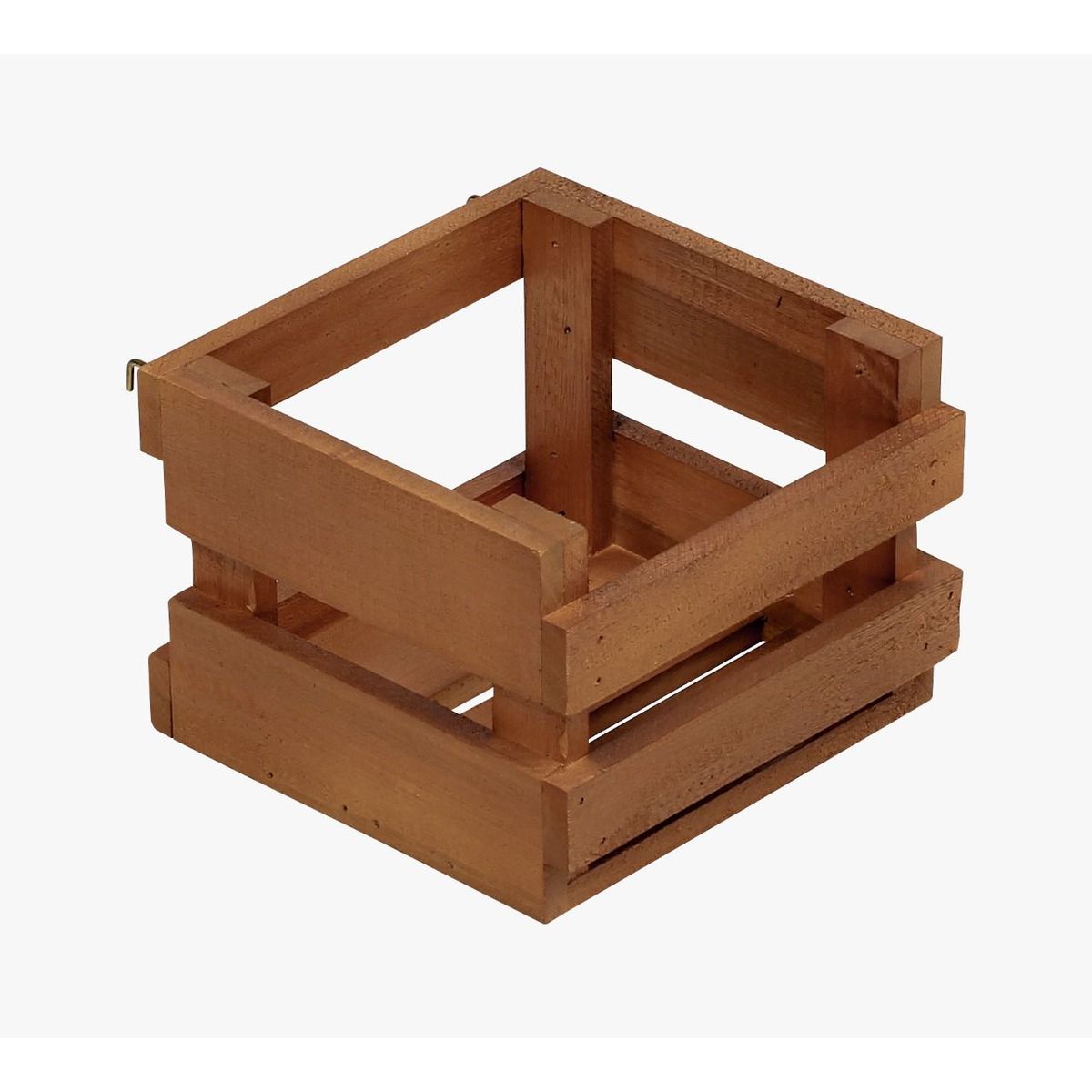 Cachepot em Madeira Eucalipto Vazado 18x18cm, marca Massol - Foto Principal