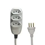 Extensão Com Cabo PP CH 3 VIAS 10,0m 10A 250V Ilumi