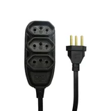 Extensão Com Cabo PP CH 3 VIAS 10,0m 10A 250V Ilumi