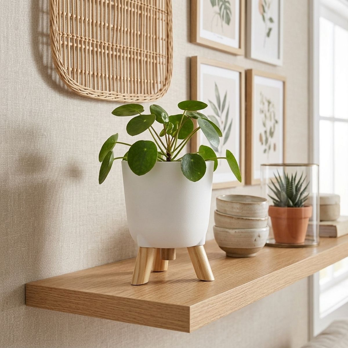 Cachepo Boho Branco 16,5x13x13cm All Garden, marca All Garden - Foto 2