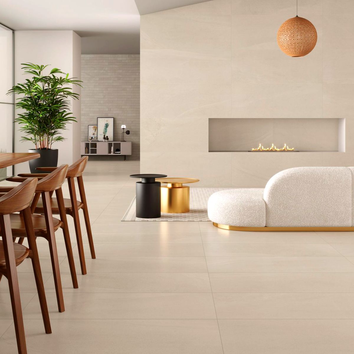Porcelanato Acetinado Khali Gris 60x120 Caixa 1,44, marca Eliane - Foto Principal
