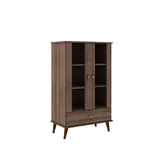 Armario  Retro 2 Pt Vidro 1, Rustico