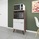 Balcao  Forno E Micro, Branco Rustico