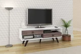 Rack Retro 2 Gavetas, Branco Rustico