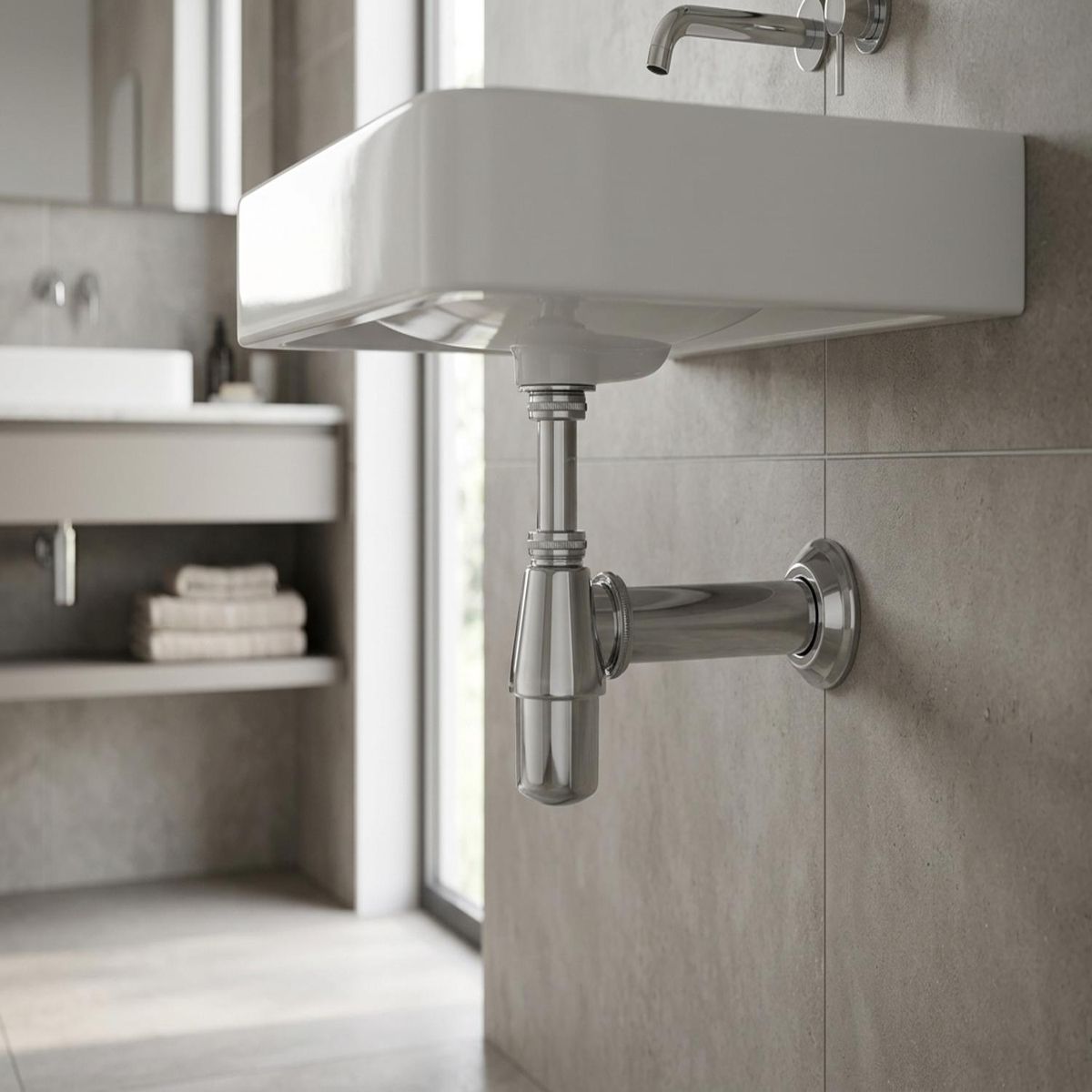 Sifão Lav Luny Cr Dn25xdn40x30cm G7/8 Ka, marca Romar Metais - Foto 2