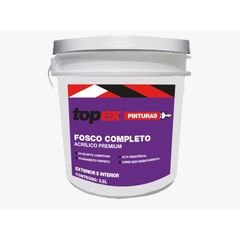 Tinta Acrilica Premium Topex Fosco Completo Branco 3.6L