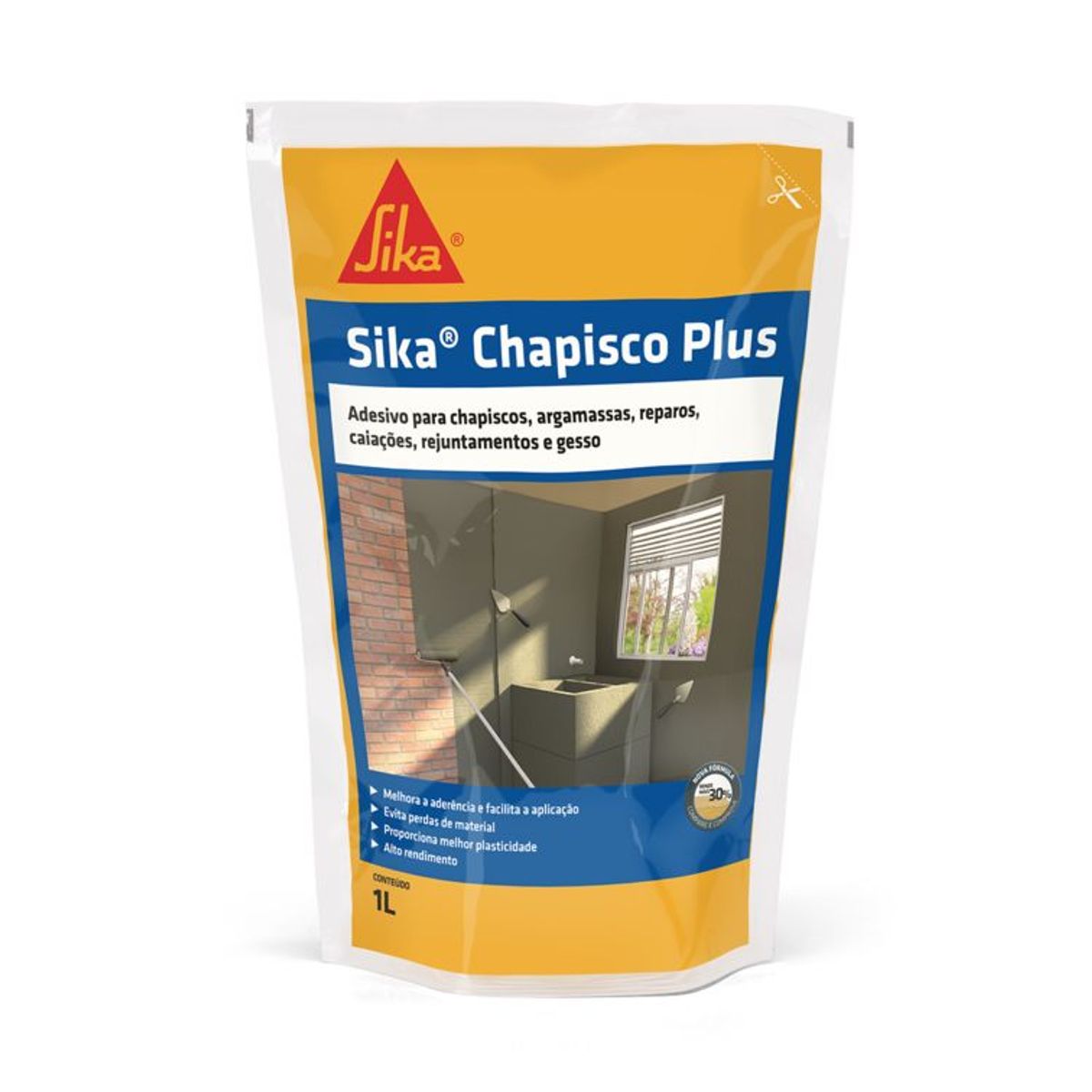 Adesivo para Argamassas e Chapiscos SikaChapisco Plus 1L Sika, marca Sika - Foto Principal