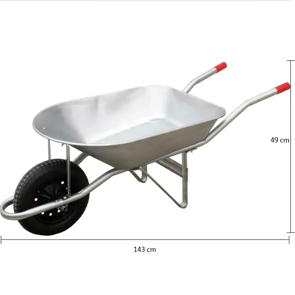 Carrinho De Mao Aco Galvanizado 55L, marca Botafogo - Foto 2