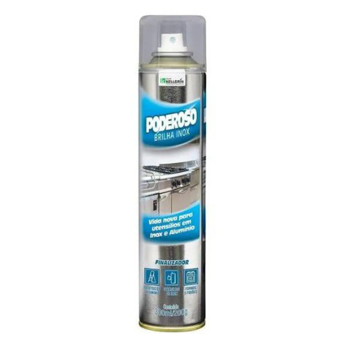 Spray Limpador Desengordurante Brilha Inox Poderoso, marca Poderoso - Foto 2