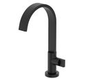 Torneira De Lavatorio Para Mesa Bica Alta Flow Preto Matte Celite