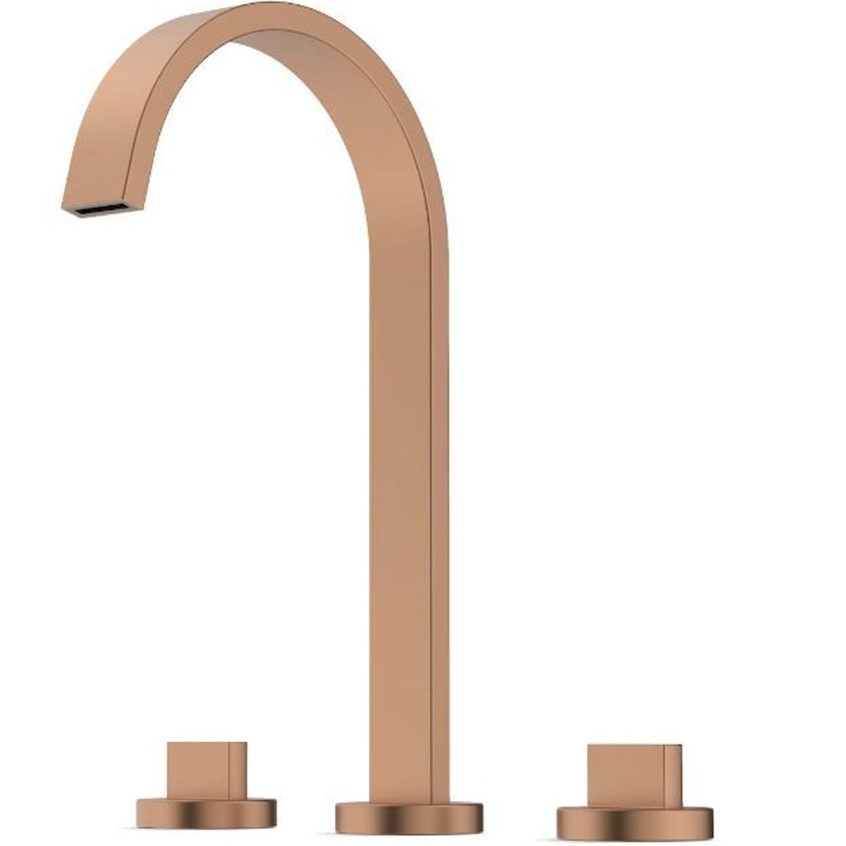 Misturador Lavatorio Mesa 3 Furos Bica Alta Com Válvula Flow Rose Gold Matte Celite, marca Celite - Foto Principal