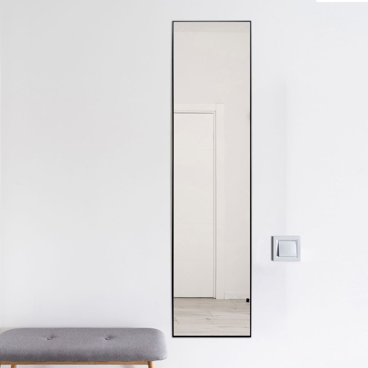 Espelho Decorativo 30x150 Preto Just Home Collection, marca Just Home Collection - Foto 2